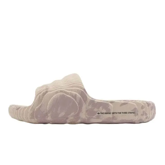 adidas Adilette 22 Slides "Sand Strata" - Men's Lightweight Slipper Outdoor Slippers, Shoe, Footwear