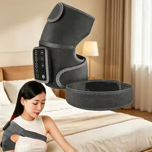Wireless Heated Vibrating Massager for Body, 3-In-1 Hot Compression Therapy Wrap, Knee Shoulder Elbow Muscle Care, Electric Massager, USB Rechargeable Massagers