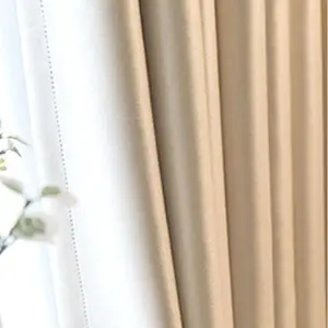 Solid Color Curtain, 1 Count Modern Simple Blackout Curtain, Window Drapes for Home Living Room Bedroom Hotel Decor Home Textile, Home Decoration Curtain, Blackout Window Cover