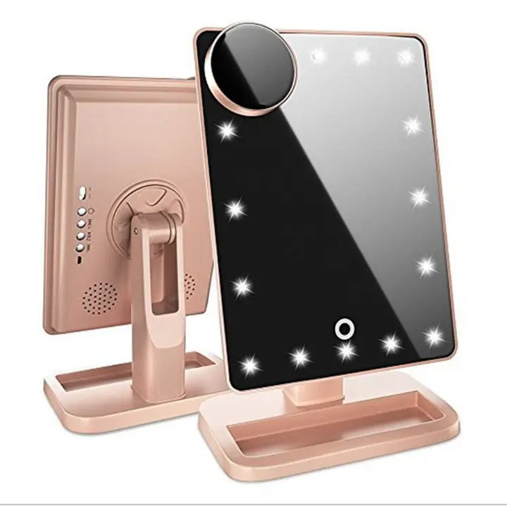 The Glow-Up Mirror™ – LED Vanity Mirror with Bluetooth Speaker