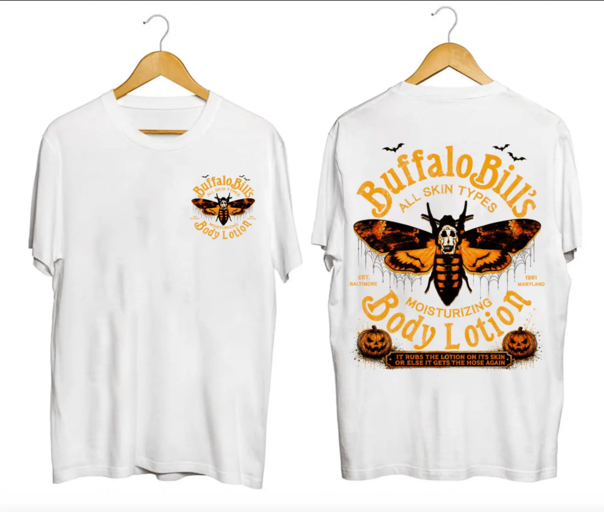 Buffalo Bill's Body Lotion Shirt – Silence Of The Lambs Horror Tee, Retro Halloween Movie Unisex Graphic T-Shirt