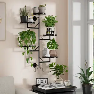 Floating  Shelves 5-tier Wall Mouted Plant Shelf
