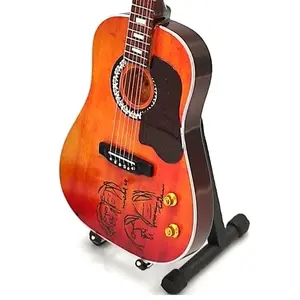 Miniature BEATLES Lennon Acoustic Peace Guitar with Free Display Stand Collectible GIFT