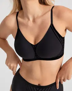 Honeylove Silhouette Wireless Bra - Comfortable Adjustable Straps & Wire-Free Construction