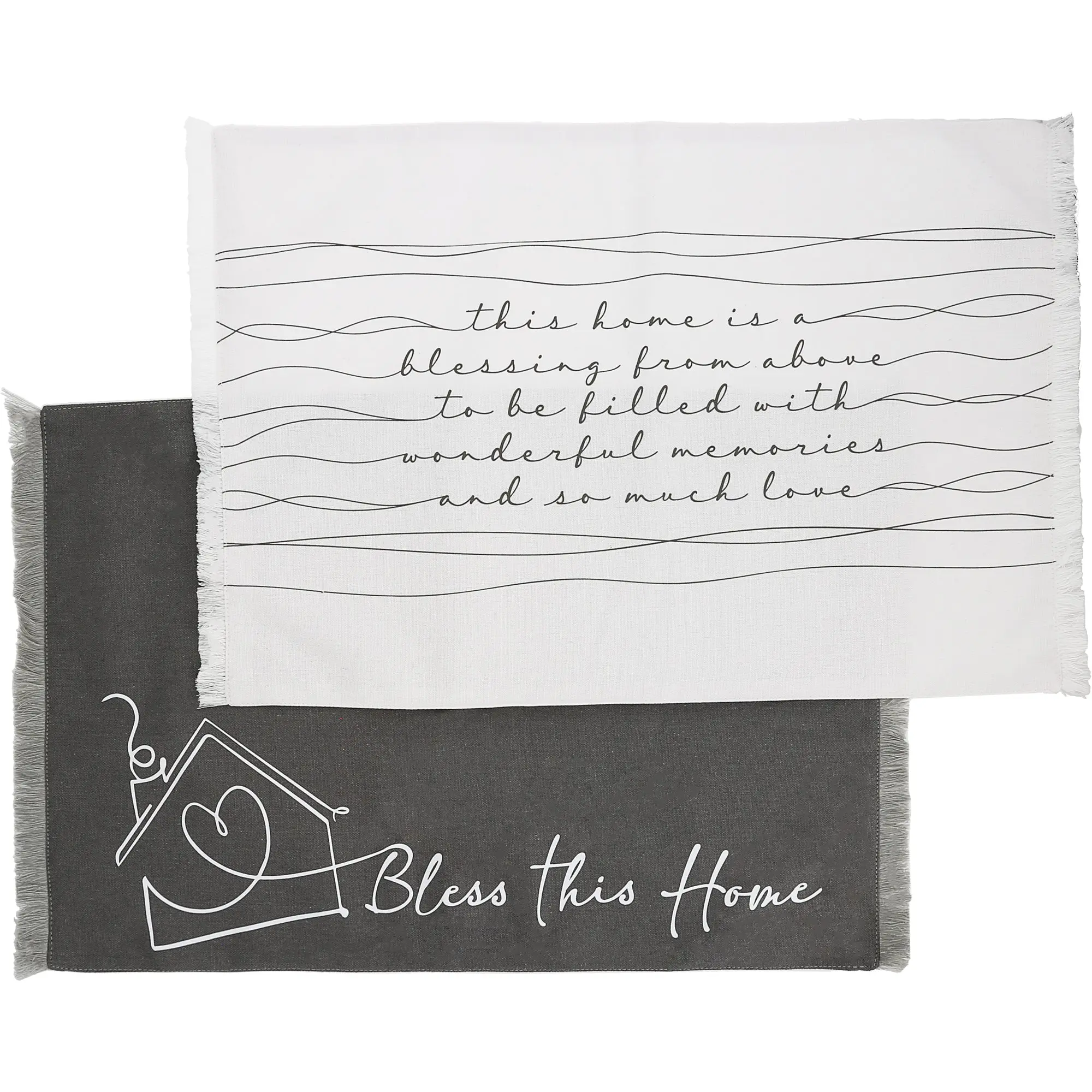 Bless This Home Cotton Placemats (Set of 2)