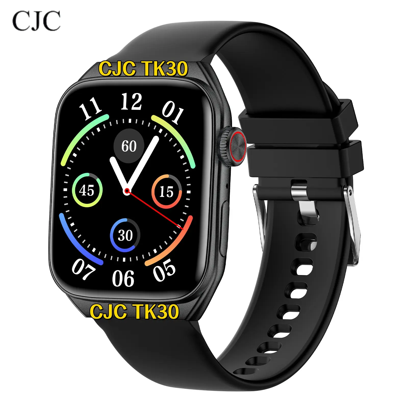 CJC Luxury 1.83" HD Touch Screen Steel Metallic Wrist-Type Smart Digital Watch - Wireless Bluetooth Calls, Audio Monitor, IP68 Waterproof, 5-Day Battery, Remote Fitness Tracker, Selfie Support, Fast Charging, Unisex, iPhone/Android Compatible, Hiking Use,