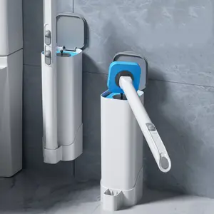 Disposable Toilet Cleaning System – Brush with Holder & 12 Refill Heads for Easy Bathroom Maintenance