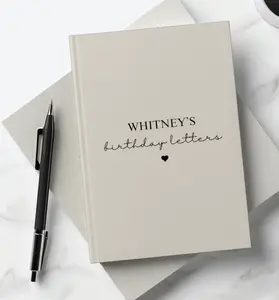 Birthday Letters to My Baby, Baby Letters Notebook, Personalized Dear Daughter Son Journal, Name Journal, Custom Baby Birthday Gifts