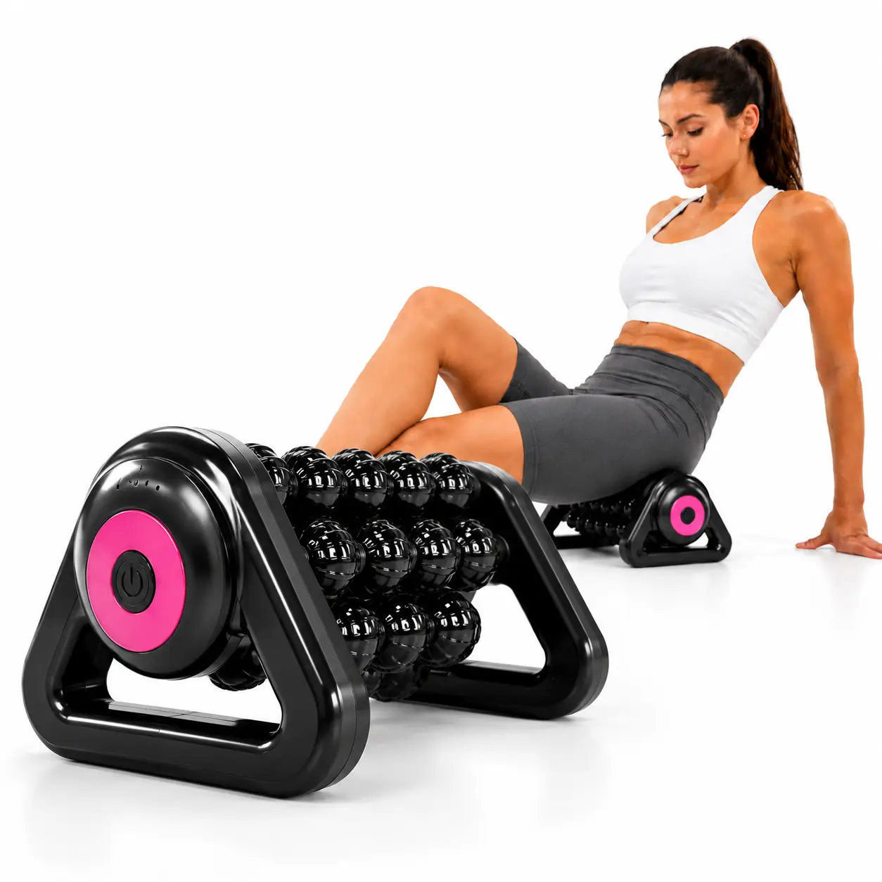 Cordless Electric Massage Roller, 5-Speed Automatic Rolling Massager for Legs, Calves, Thighs, Feet, Arms and Back, Rechargeable Multi-Area Relaxation Device for Home Use
