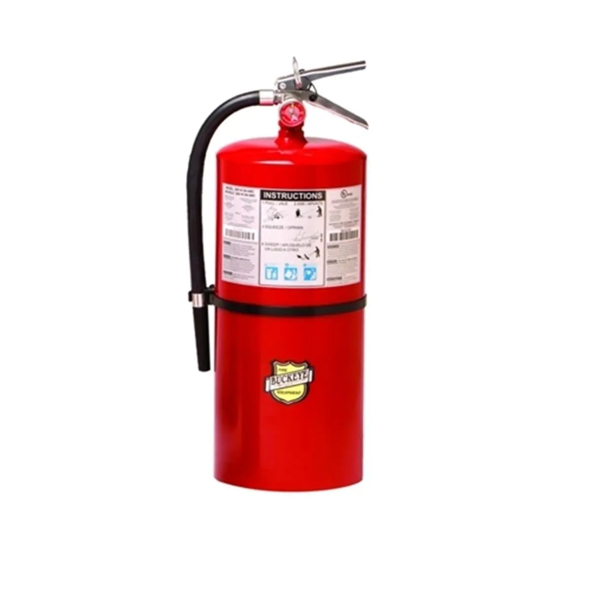 Buckeye Handheld Fire Extinguisher - 20 lbs ABC Dry Chemical Multipurpose, Wall Mount, Maintenance Record-Keeping, Model & Serial Number Bar Coding for Business Facilities Fire Safety