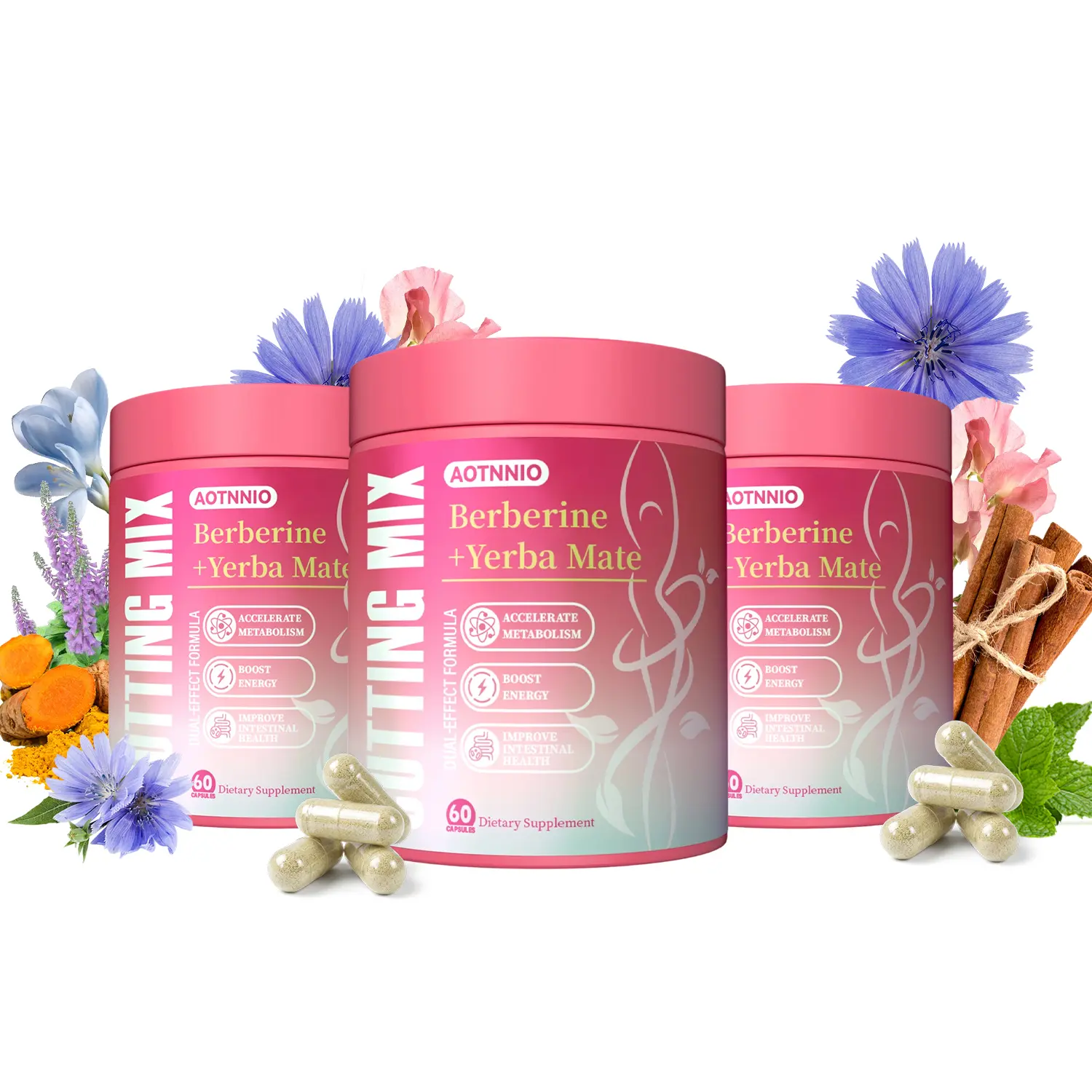 Cutting capsule 60 Servings   | Berberine, Chromium, 5-HTP, Yerba Mate & Magnesium |  Summervibes