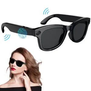 Ai Smart Glasses with Camera, 4K HD Video Recording, Ai Voice Control, Object Recognition, Real-Time Translation, Bluetooth-compatible Calling, Travel, Meetings, Blogging, Wireless Smart Glasses