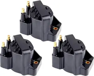 3 Pcs Ignition Coils Pack DR39 D555 C849 Compatible with for Buick/Cadillac/Chevy/GMC/Isuzu/Oldsmobile/Pontiac 1986-2009 3.8L V6 Replacement for C1316 D545 C849 DR39 5C1058 E530C D555