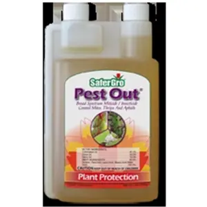 212 MAIN Patented Mix Pest Out All Natural Pesticide, Infused with Natural Oils, 4238P Safer Gro Garden Supply - 1 pt