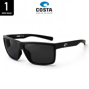 Costa Del Mar Polarized Sunglasses UV400 Mirror Lens with Hard Case, Cleaning Cloth & Box