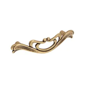 Antique Brass French Style Cabinet Pulls – Ornate Vintage Design