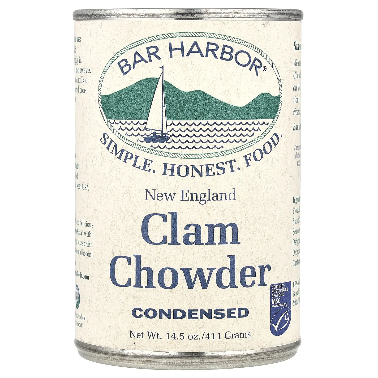 Bar Harbor New England Clam Chowder, Condensed, 14.5 oz (411 g)