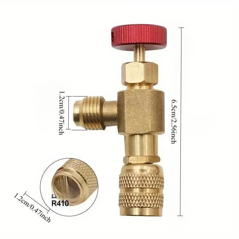 Air Conditioner plus Safety Liquid Valve R410 Refrigerant Vacuum Maintenance Switch R22 Detection Tool Replacement Parts