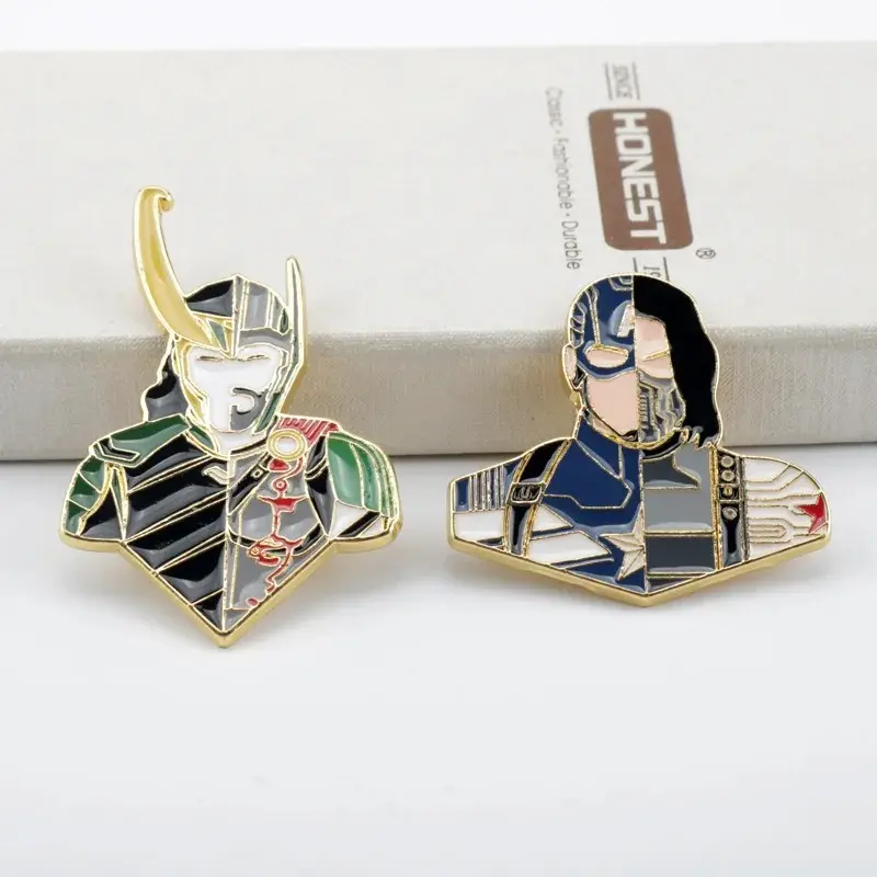 Enamel brooch, men's friendship metal badge, cufflink badge, actor costume, jewelry accessory, gift for friends