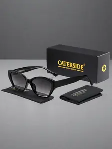 Unisex Tr Frame Cat Eye Sunglasses, Uv400 Protection, Casual Style, Suitable for Street Photography Travel Cycling Beach Parties Outdoor Sports