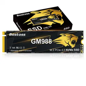 Bestoss GM988 NVMe SSD PCIe 4.0, Up to 7300MB/s, SLC Cache & HMB, M.2 2280 for PS5/PC/Laptop Upgrade, Tailored for Gamers, Video Editors, High-End Creators, and AI Developers Demanding Blazing-Fast Speed