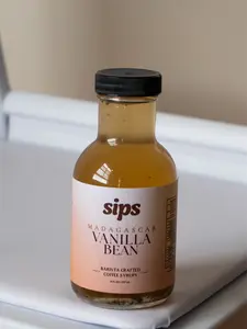Sips Madagascar Vanilla Bean Coffee Syrup