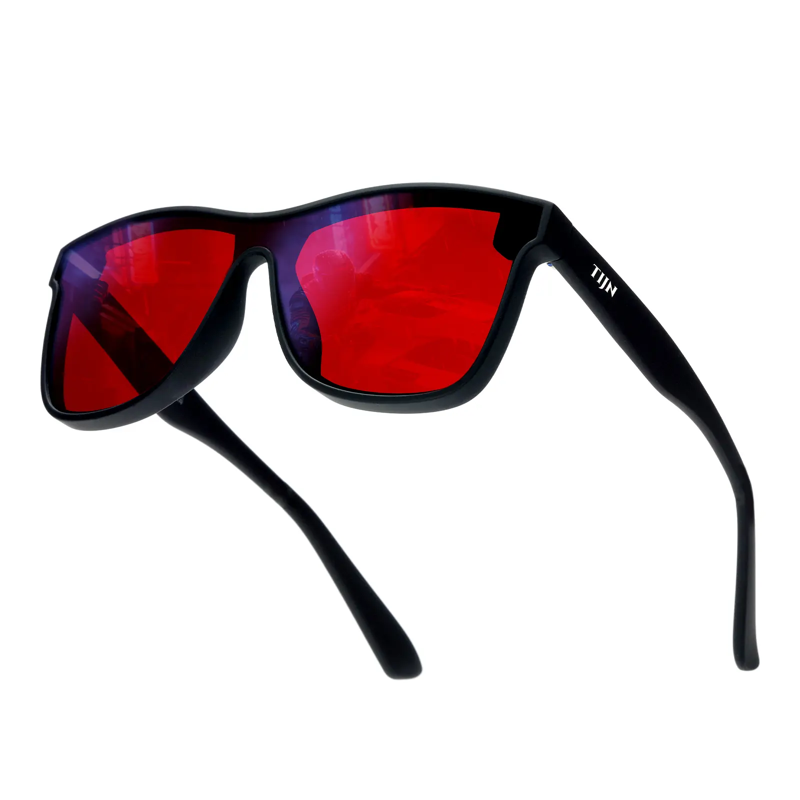 TIJN Gaming Glasses Blue Light Blocking Glasses for Gamers, Anti Glare Computer Glasses with Enhanced Color Contrast