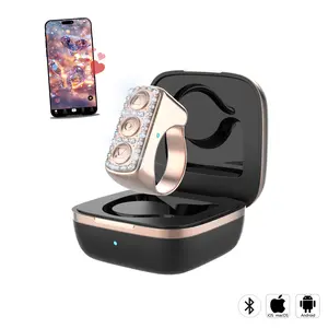 Xring Scrolling Ring Remote Control Ring with Rhinestones,Phone Ebook APP Page Tumner (Not for Kindle Device), Bluetooth Phone Remote for Camera Selfle,Smart Ring for iPhone, iPad, Android, tiktok  remote Selfie Smartphone Selfie Smartphone Bluetooth