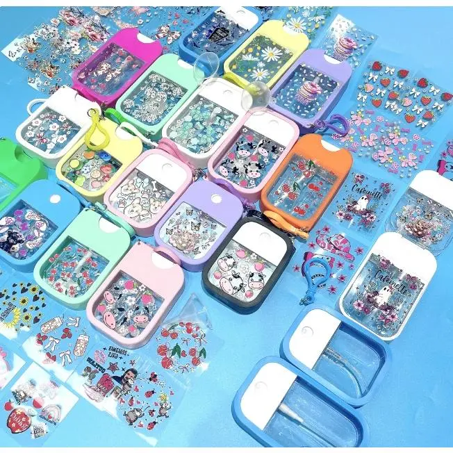 47pcs 38ml/45ml Large/Small Spray Bottle with Sticker Kits ,Hand Sanitizer Sets Can Be Used To Refill Alcohol, Perfume, Hand Sanitizer, Etc.