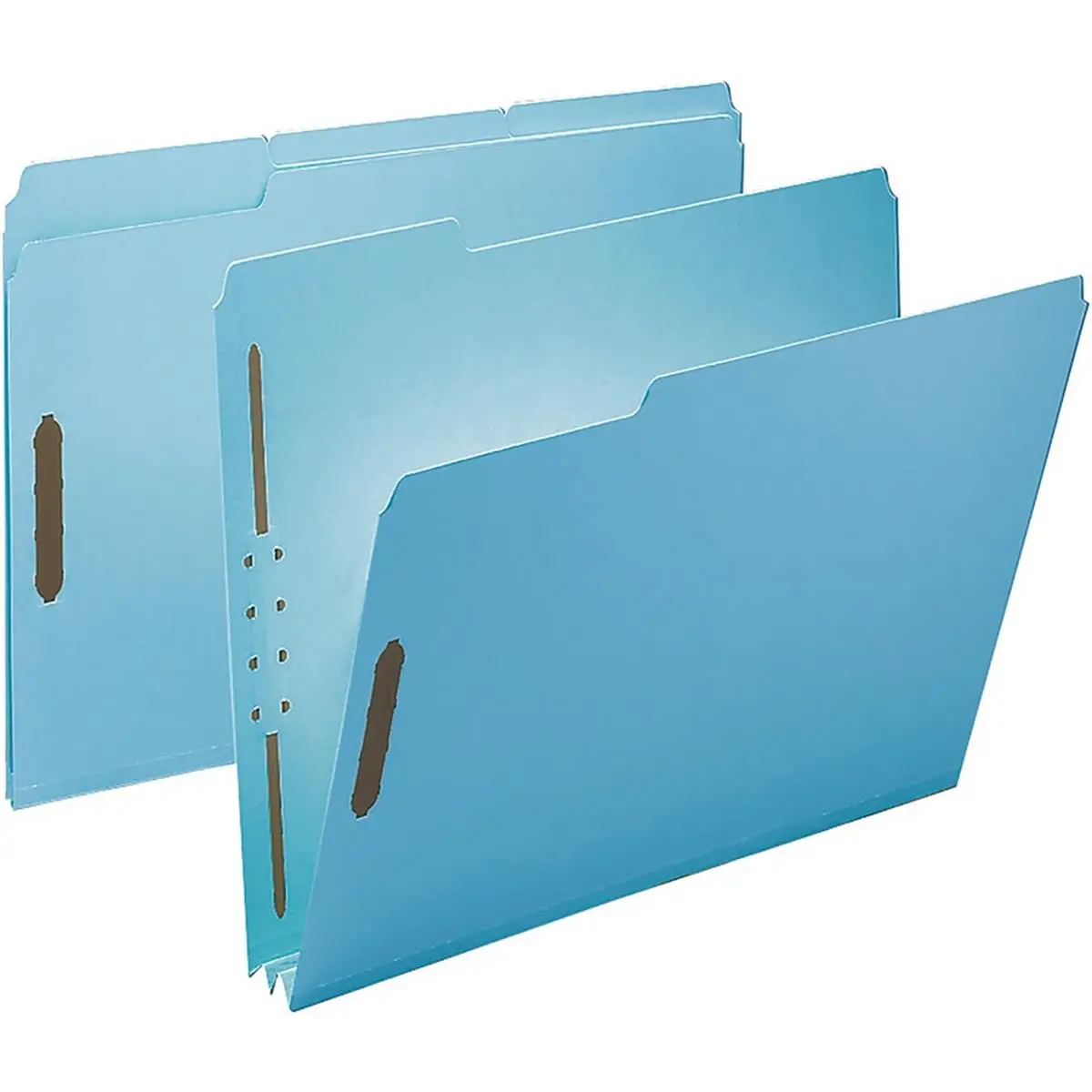 212 MAIN Fastener Filing Folders - 100% Recyclable Pressboard, Letter Size, Blue, 250-Sheet Capacity, Office Filing Supplies