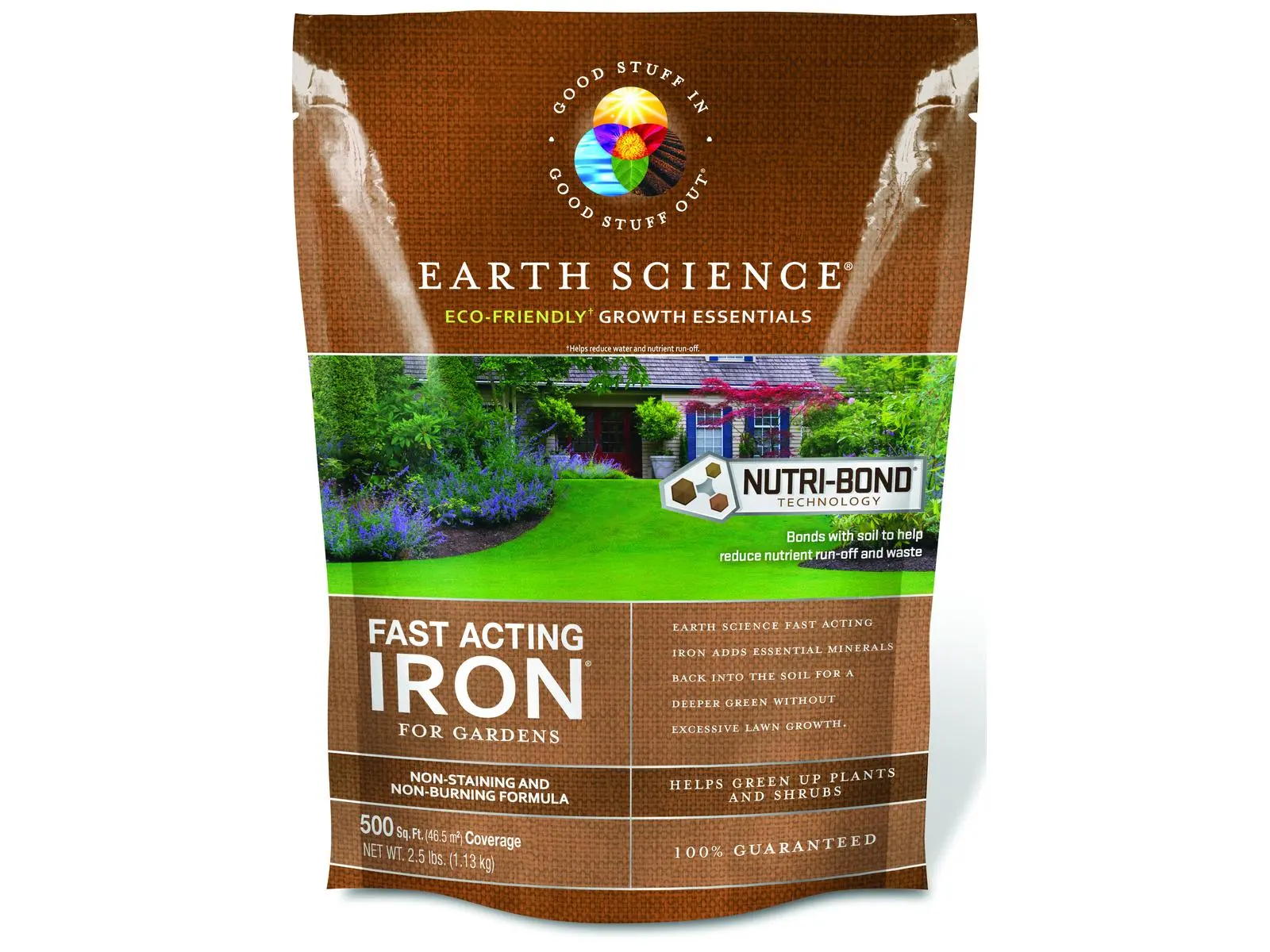 Earth Science & Encap 5039754 Fast-Acting Iron Soil Amendment for Outdoor Gardening Users, 200 sq ft Coverage, Exclusive Formulas, Patented Nutri-Bond Technology for Soil Nutrient Boost