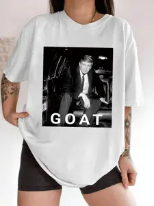 Women's Graphic Round Neck Tee, Vintage Trendy Casual Short Sleeve T-shirt for Daily Wear, Ladies Summer Clothes, Womenswear