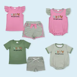 This is god's country fish deer duck kids girls summer outfit