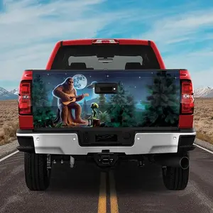 Bigfoot Plays Guitar and UFO Tailgate Wrap – Bigfoot Theme, UFO Theme, Alien Theme, Guitar Theme, Truck Tailgate Wrap, Bigfoot Tailgate Wrap, UFO Tailgate Wrap, Alien Tailgate Wrap