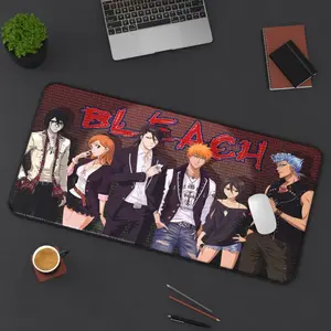 Bleach Anime Gaming Mouse Pad XL – Ichigo Kurosaki & Rukia Kuchiki Large Desk Mat for Gamers