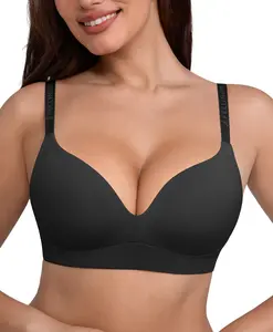 FeelinGirl #LIVE Wireless Bras Comfortable Push Up Bra Full Support Lift Bralette Seamless T-shirt Bras