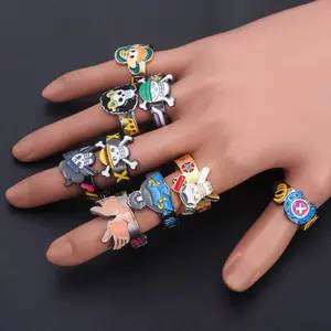 Anime Themed Adjustable Ring, Fan Jewelry Accessory