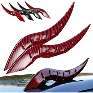 Car Roof Decoration Dragon Horn Modification Universal Auto Roof Decoration With High-Strength Stickers For Suv Sedan Hatchback