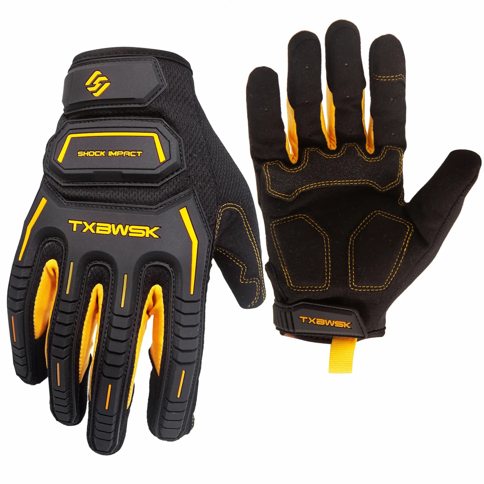 Durable Anti-Wear Work Gloves, Protective Work Gloves, Touchscreen Compatible Mechanic Gloves, Flexible Breathable for Tradesmen, Maintenance, Garden, Outdoor Use, Working Gloves