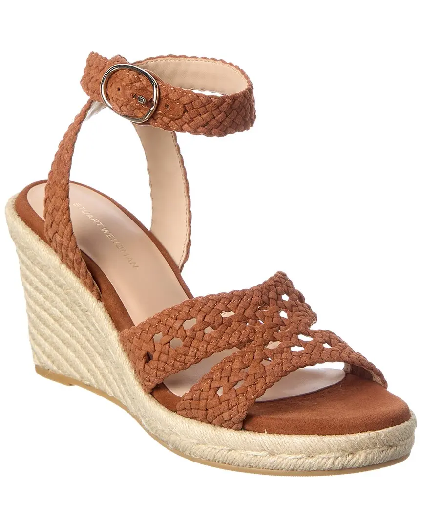 Stuart Weitzman Briar Suede Espadrille Wedge
