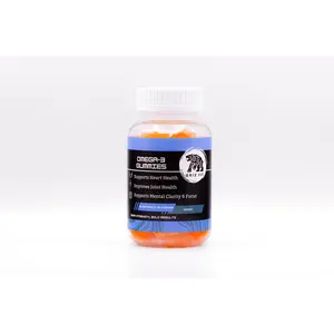 Griz Fit Omega-3 Gummies - Supports Heart Health Improves Joint Function & Boosts Mental Clarity - Delicious Easy Way to Fuel Your Body