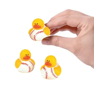 1 1/2" Mini Baseball-Themed Rubber Ducks – 24 Pc.
