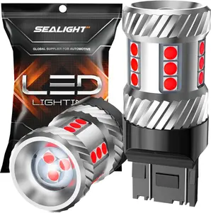 SEALIGHT 7443 LED Bulb Red Brake Lights 7440 7444 T20 7441 7444 992 W21W LED Replacement for Tail Stop Parking Blinker Lights