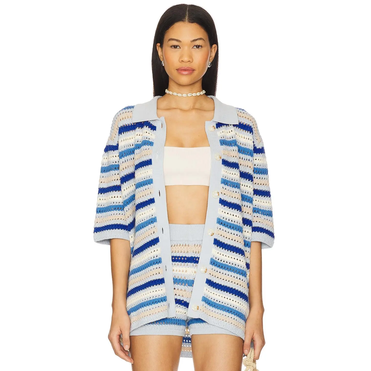 Lovers and Friends Lucia Cardigan in Blue Multi