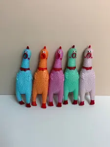 Pastel Rubber Chickens (5-pack)