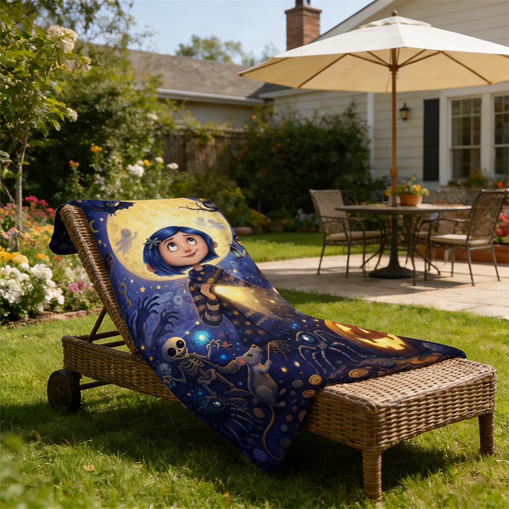 Coraline Cartoon Printied Blanket,Bed Throws Flannel Travel Blanket,throw blanket，Warm Beautiful Flannel Soft and Comfortable Blanket Home Travel Blanket,Adults Kids Holiday Birthday Xmas Christmas Party Gifts