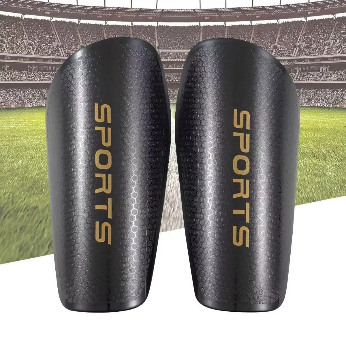 Honeycomb Texture Football Shin Guards, Thickened Anti-Collision Soccer Leg Protection, Durable Student Knee Guard, Soccer Training Equipment, Sports Equipment, Soccer Gear