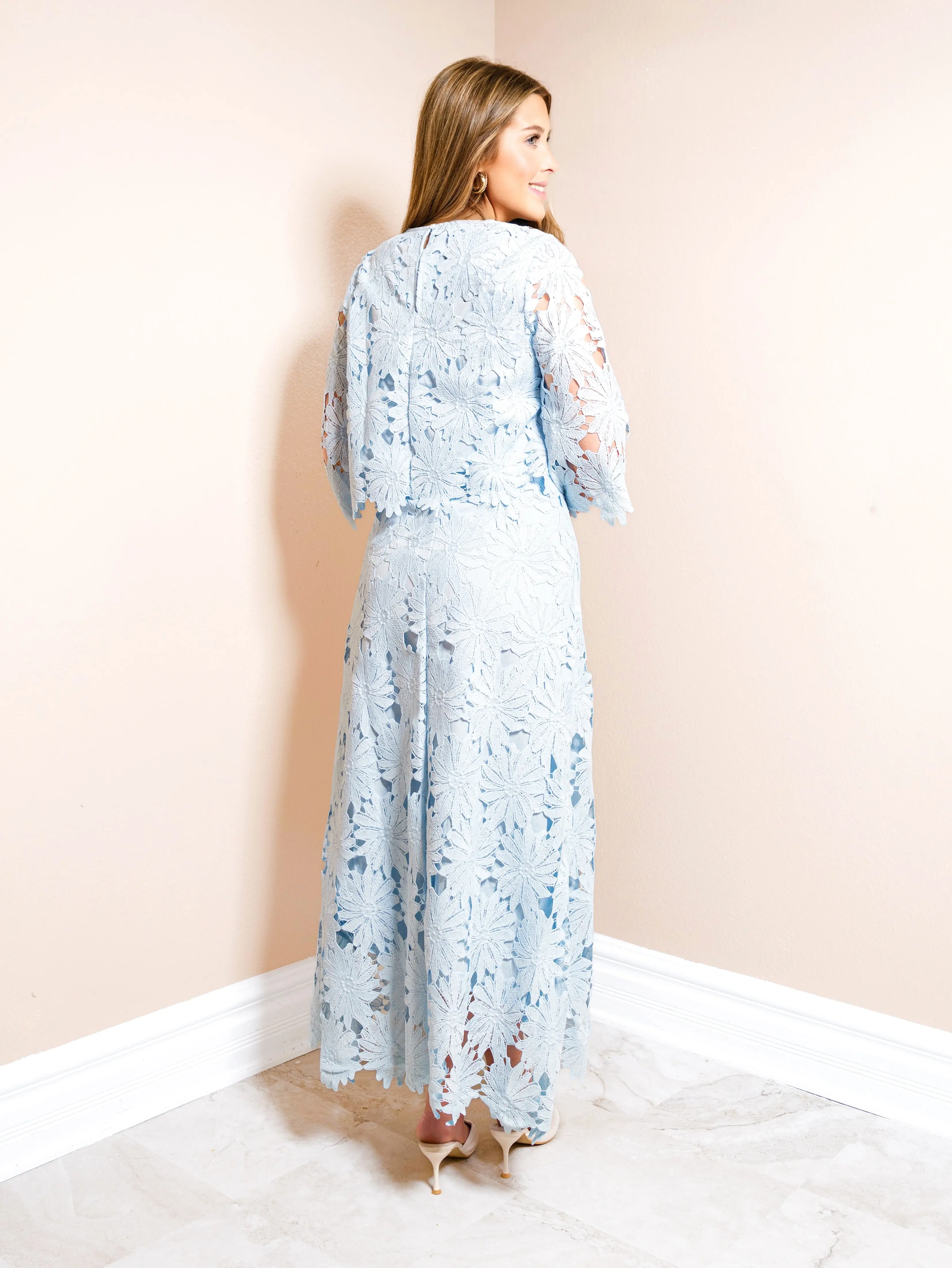Bluebell Daisy Lace Midi Skirt