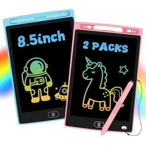 2 Pack LCD Writing Tablet for Kids, Erasable and Reusable Toddler Doodle Board in 8.5 inch, Ideal Educational Drawing Pad for Learning Toy for Ages 3-8 Gifts for Girls Boys
