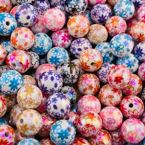 A5-20 Pack Printed 16mm Beads